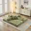 Canapé-lit pliant convertible Comfy, canapé-lit sur pied, canapé sur pied en chenille avec accoudoirs, canapé sur pied et canapé-lit pour salon, chambre à coucher, salon, studio, vert-1110937285