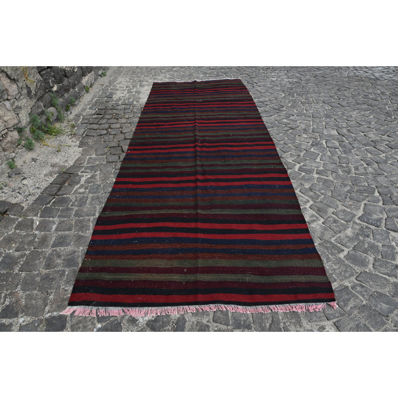 Kilim, tapis noir Anatolian, tapis Boho, tapis rétro, tapis de couloir, tapis turcs, tapis en laine