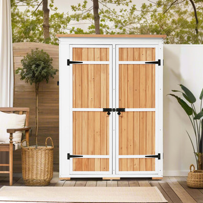 Remise à outils verticale en bois l 4 pi x P 2 pi
