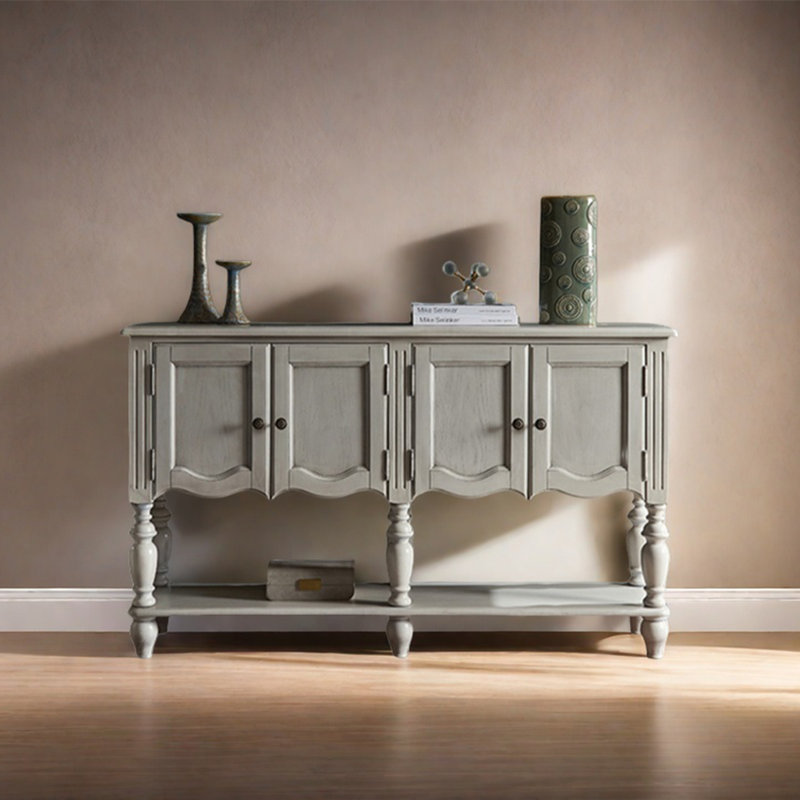 Console American, H 35,04 po x l 59,06 po x P 14,96 po, Beige
