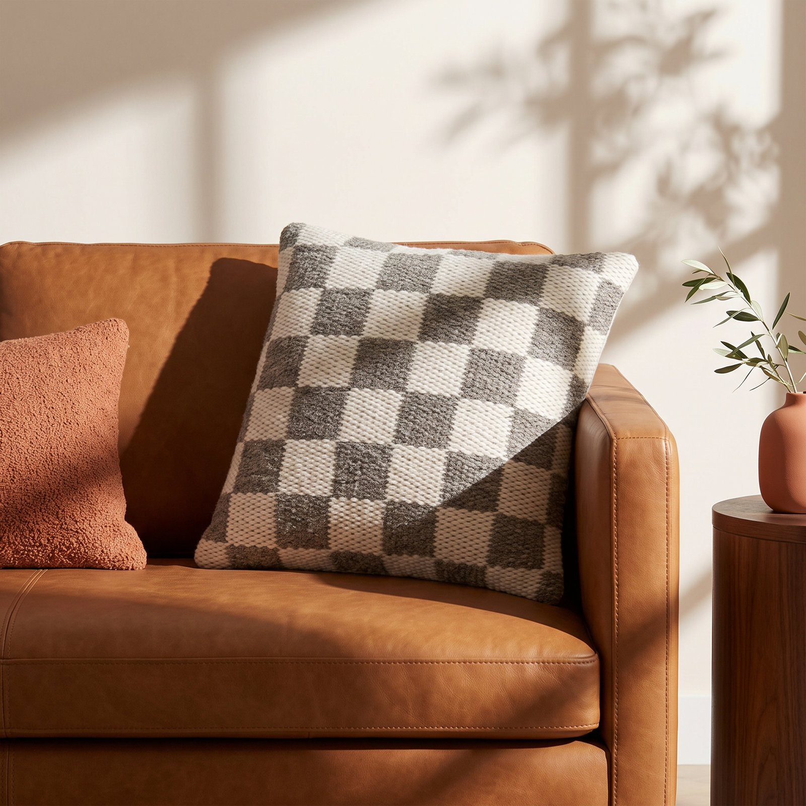 Kimbell Wool Pillow Cover, Down, 20" x 20"