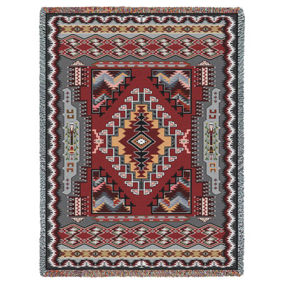 Pure Country Weavers Painted Hills Sunset Blanket - Southwest Native American Inspired - Gift Tapestry Throw Woven from Cotton - Made in The USA (72x54)