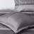 King Bedding - Grey/Taupe Decorative Pillows With Solid Color 7 Piece Comforter Brown Bed Skirt