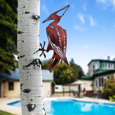 Hand-Painted Decorative Garden Object, 100% Metal, 15.8 x 8.7 inches | Durable 0.06 inches Thickness | Unique Color Variations for a Charming Outdoor Accent | No Assembly Required, Perfect for Gardens & Patios