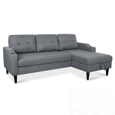 Xanthe Sofa with chaise and tufted back