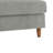 Seemab Upholstered Light Gray Corduroy Armless Chair with Pillow Back, Single Chair Module Part For Sectional Sofa-99062257