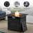 Schutt 7 - Person Outdoor Sofa Seating Group with Patio Wicker Chairs, Fire Pit and Cushions-1574815450