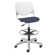 Kool Poly Height Adjustable Lab Stool with Perforated Back