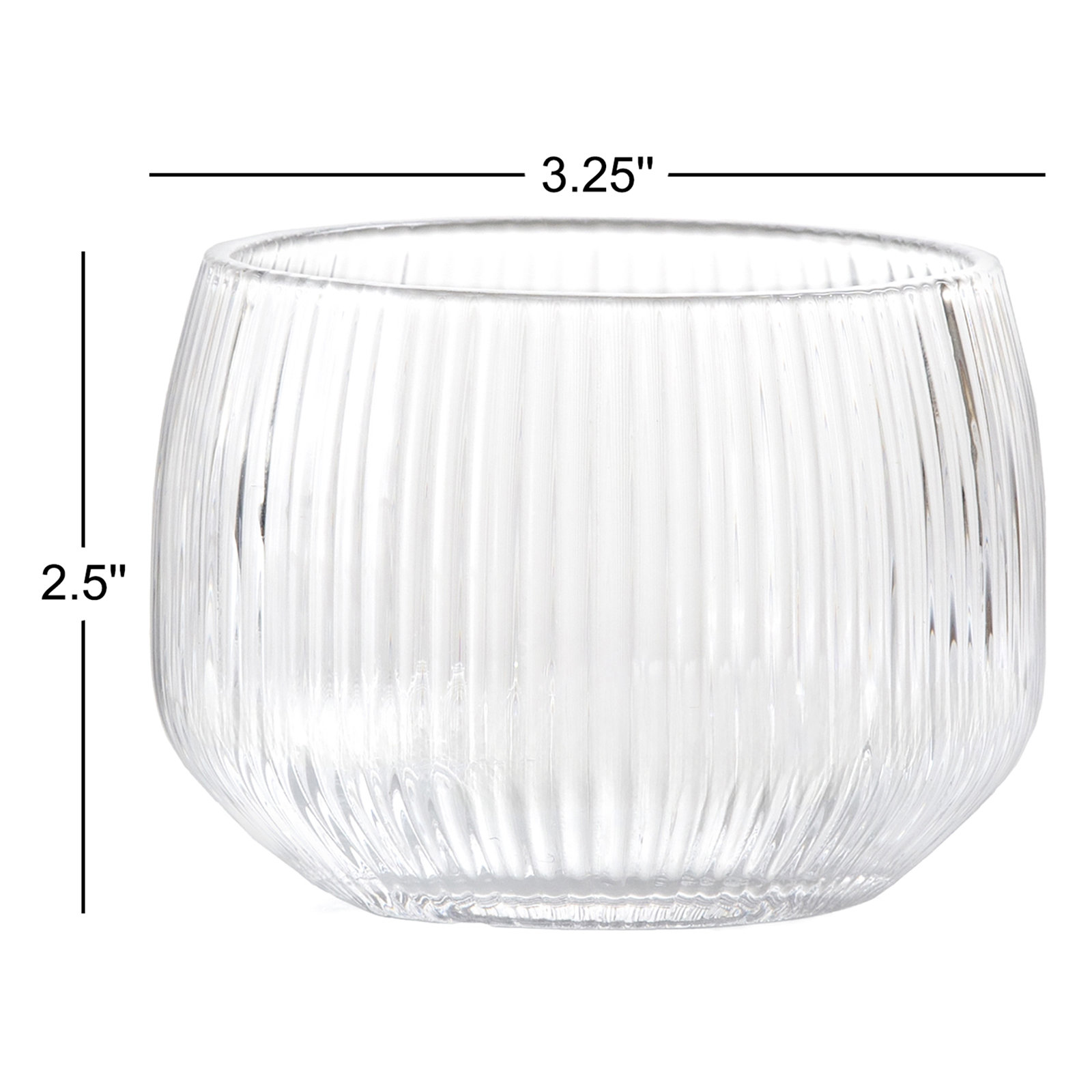 Estiva Glass17.5 Ounce Tall Tumbler, 9.5 fl oz, Textured Clear