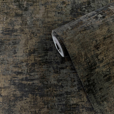 Lustre Metallic Distressed Wallpaper Roll