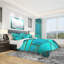 Ensemble de housse de couette abstrait - Designart triangulaire sur fond d'abat-jour-35229259-35375619