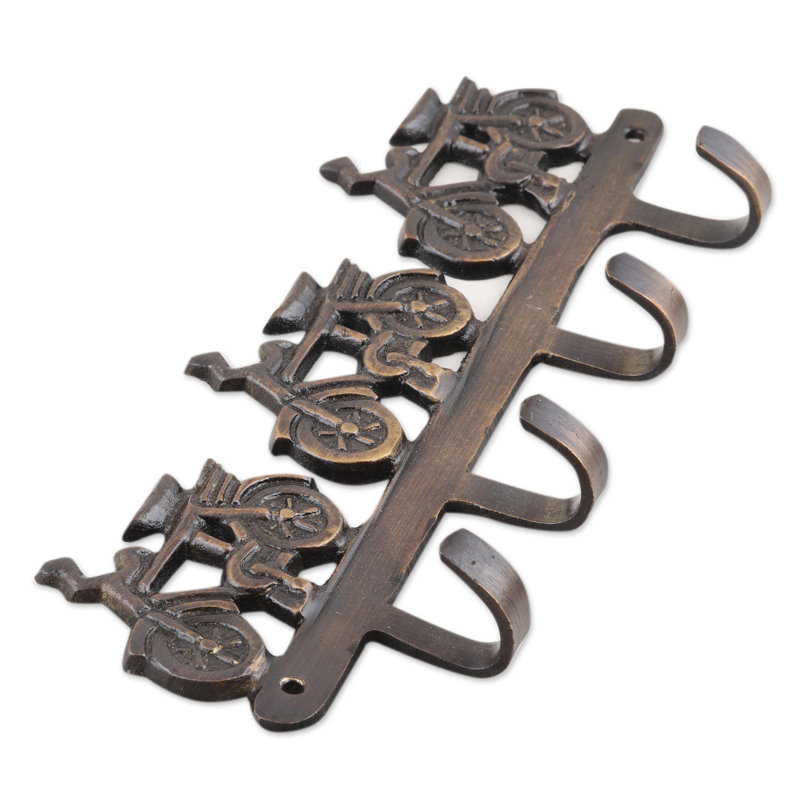 Abdulhamid Solid Wood Wall 4 - Hook Wall Mounted Coat Rack