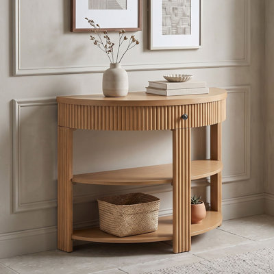 Console avec tiroir et tablettes