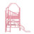 Metal House Loft Bed With Slide,Stairs And Storage Shelves-1239997003