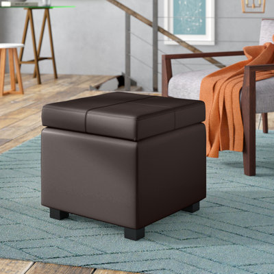 Maiden Faux Leather Ottoman