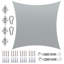 Toile d'ombrage carrée Royal Shade avec quincaillerie-90750038-83865461