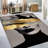 Delicate Floral Print on Soft-Pile Rug Offering a Touch of Elegance for Your Living Space or Bedroom-1128934847