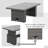 Rectangular Metal Outdoor Dining Table , 52'' in. W 26'' in. D
