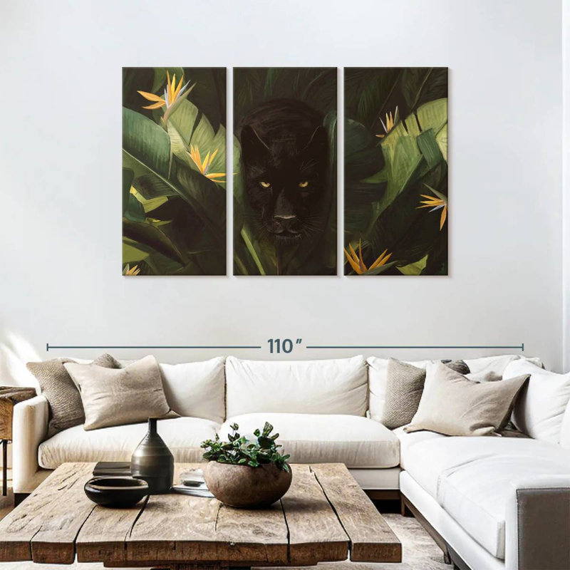 Hello Panther, 48" H x 74" W