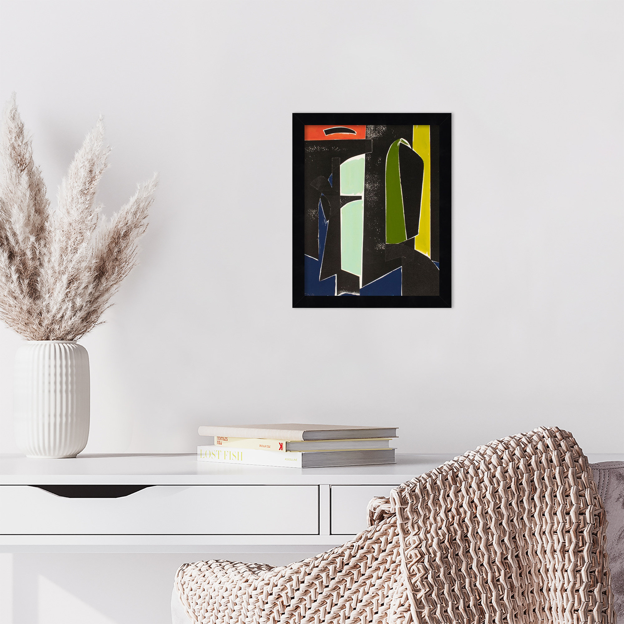 Spanish Arches by Solano Wood Framed Wall Art Print, 13" H x 11" W, Black