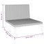 Canapé de jardin Vidaxl gris foncé