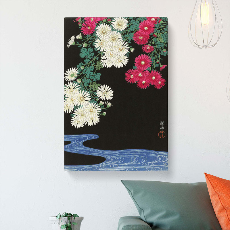 Chrysanthemums by Ohara Koson - Wrapped Canvas, 76cm H x 50cm W x 3cm D