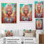 «Glorious Goddess» dans des pastels psychédéliques sur toile-981151929-981151926