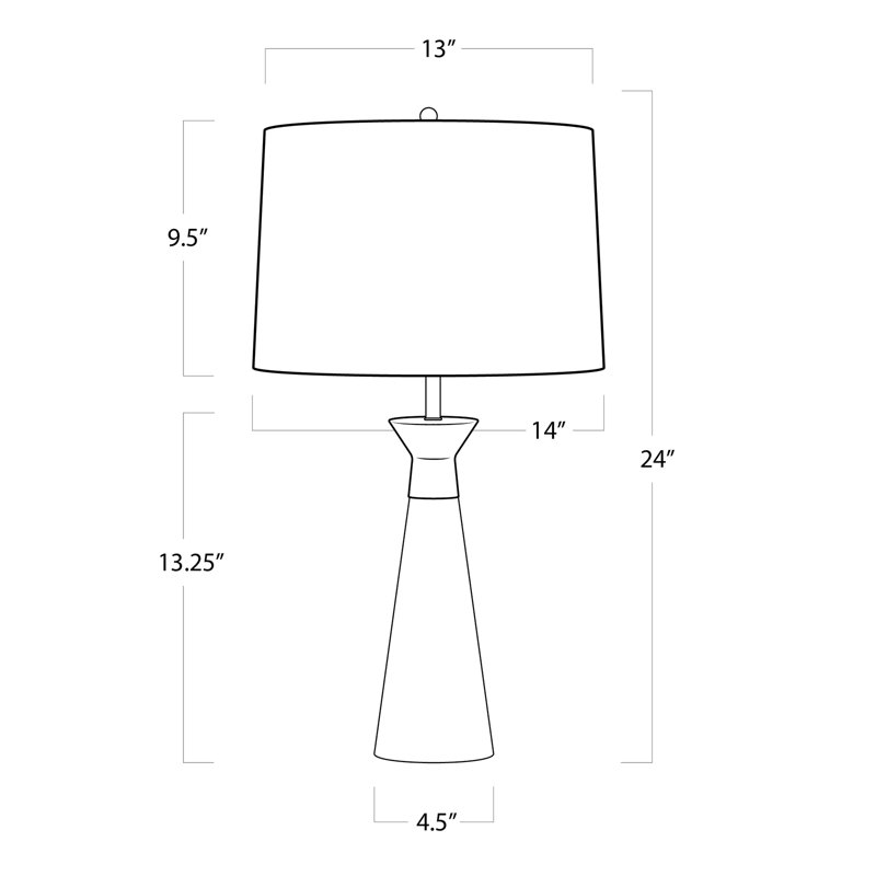 Lampe de table en cristal Southern Luxe