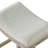 ROME + OAK Parker Backless Kitchen Counter Stool, Oak, Grey Upholstery-1964360069