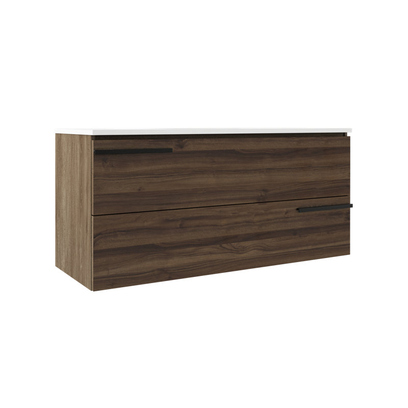 Ensemble de meuble-lavabo simple 48 po, Noyer foncé