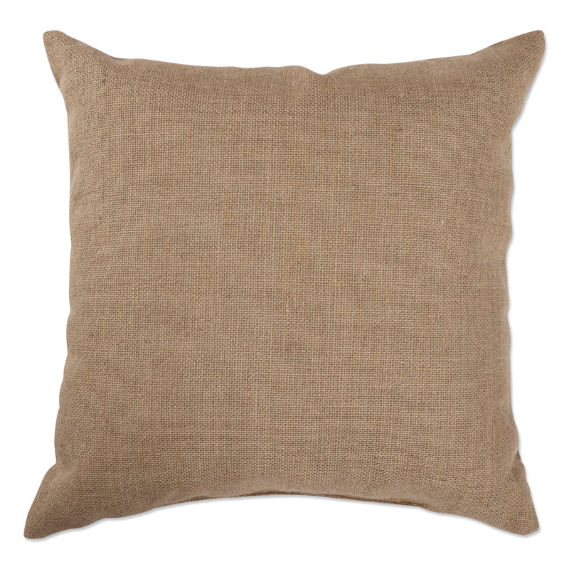 Jute / Sisal Reversible Throw Pillow