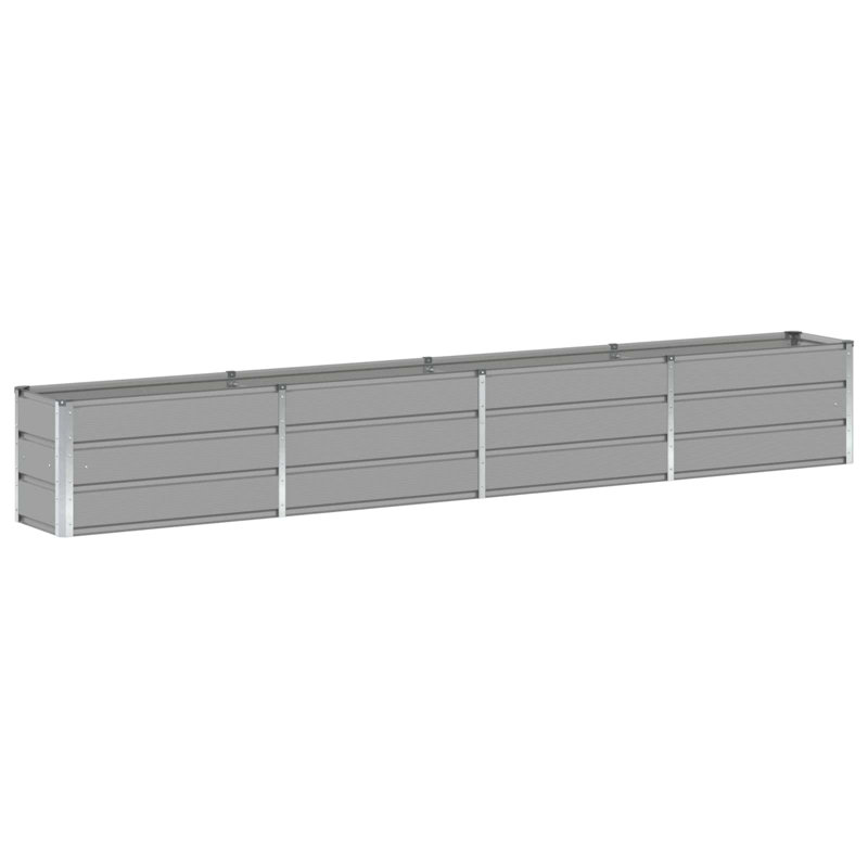 Planter Steel, 45cm H x 320cm W x 40cm D, Light Grey