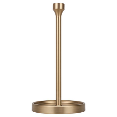  Countertop Paper Towel Holder - Modern Bell End Minimalist Design - Color Warm Gold