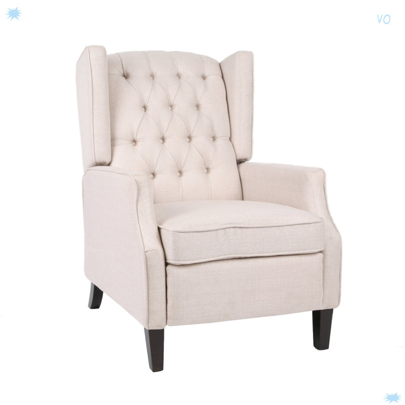 Fauteuil inclinable inclinable de style moderne, Tissu beige