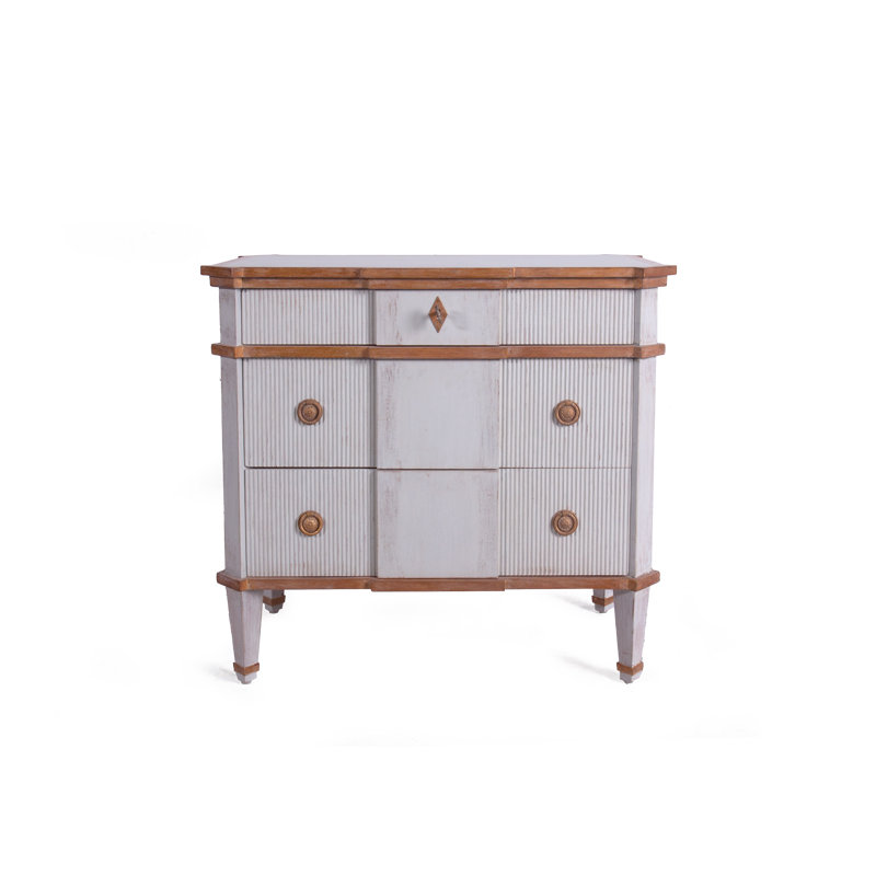 Hendric 3 - Drawer Solid Wood Nightstand