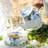 Blue and white porcelain tea set