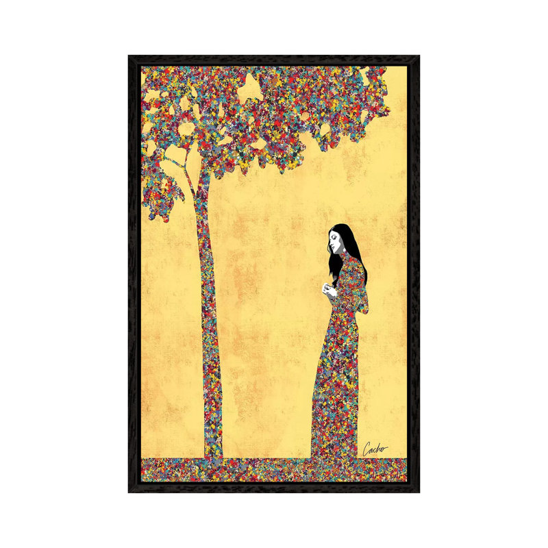 Reconstruction by Jose Cacho - Print on Canvas, 66.04cm H x 45.72cm W x 3.81cm D, Black Framed