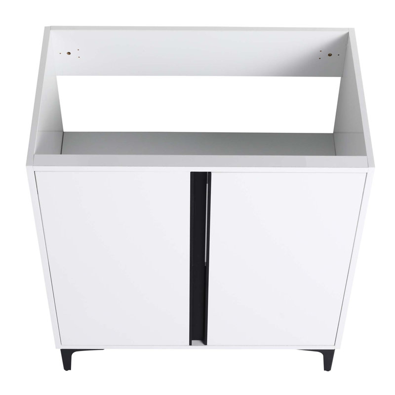 Meuble-lavabo à fermeture en douceur pour petite salle de bain