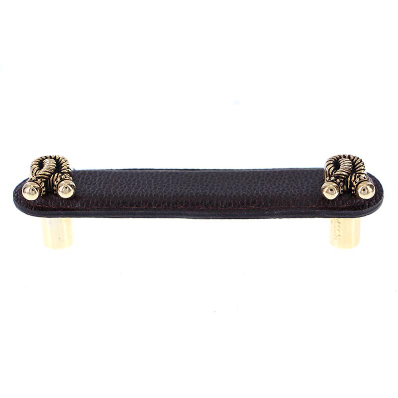 Equestre Bar Pull, 6", Antique Gold