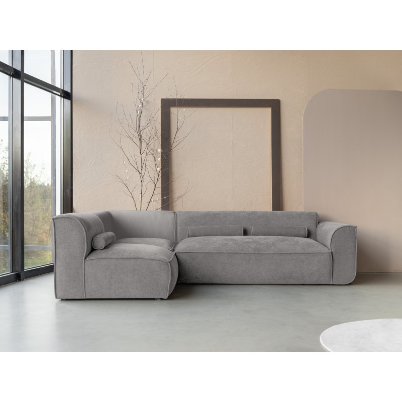 Flex Felix 6 Seater Corner Sofa , Left Hand Facing, Grey