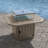 Strella Octagon Polyresin Propane Smokeless Fire Pit Table with Hidden Fuel Tank-284780572