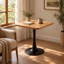 Petite table de salle à manger en tulipe avec pied central en métal-1428332678