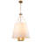 4 - Light 22" Cone Pendant With Fabric Shade
