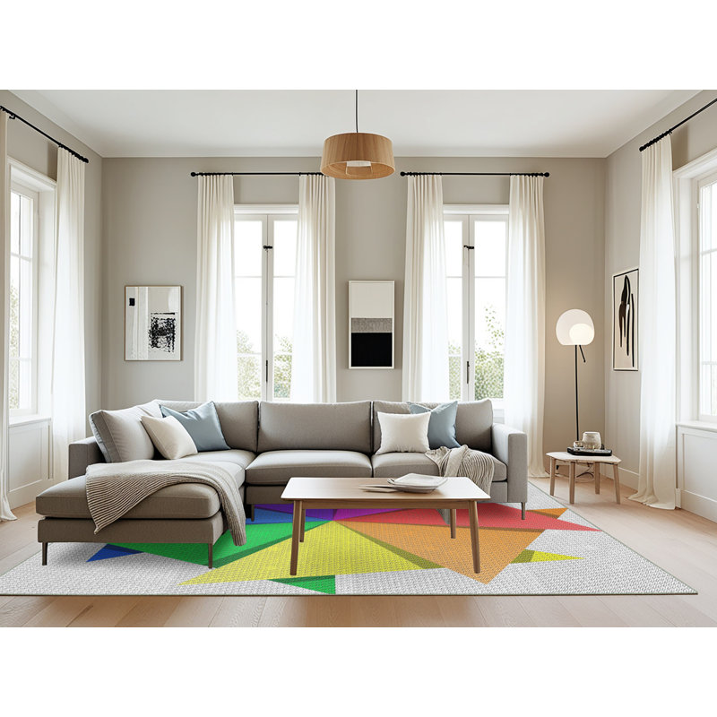 Mauve Tapis décoratif, Rectangle 8 pi x 12 pi
