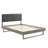 Bridgette Wood Platform Bed with Angular Frame-318441810-318441813