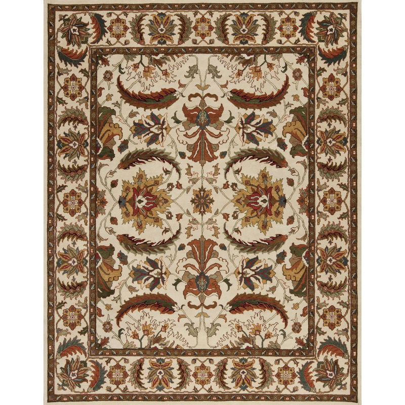 Mahal Hand Knotted Wool Area Rug, Rectangle 12' x 18'