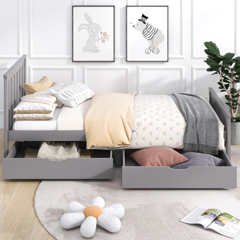 Storage Bed, Single (3'), Grey