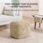 Repose-pieds rembourré beige Marta-117292802