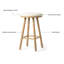Tabouret de comptoir rembourré 26 po Bramhall