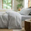 Ensemble de housse de couette rayé 100% coton délavé DONEUS-113054922-113054923
